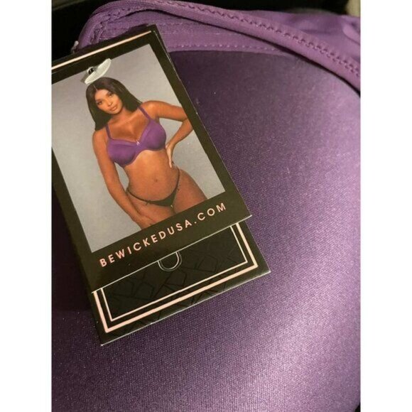 BeWicked Kristy Full Coverage Bra Purple 36F - Picture 6 of 12